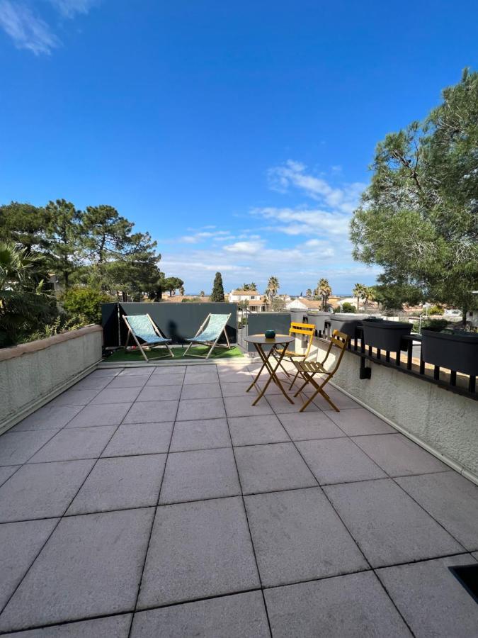 Appartement Proche Village Naturiste, Terrasse Et Parking Agde Exterior foto
